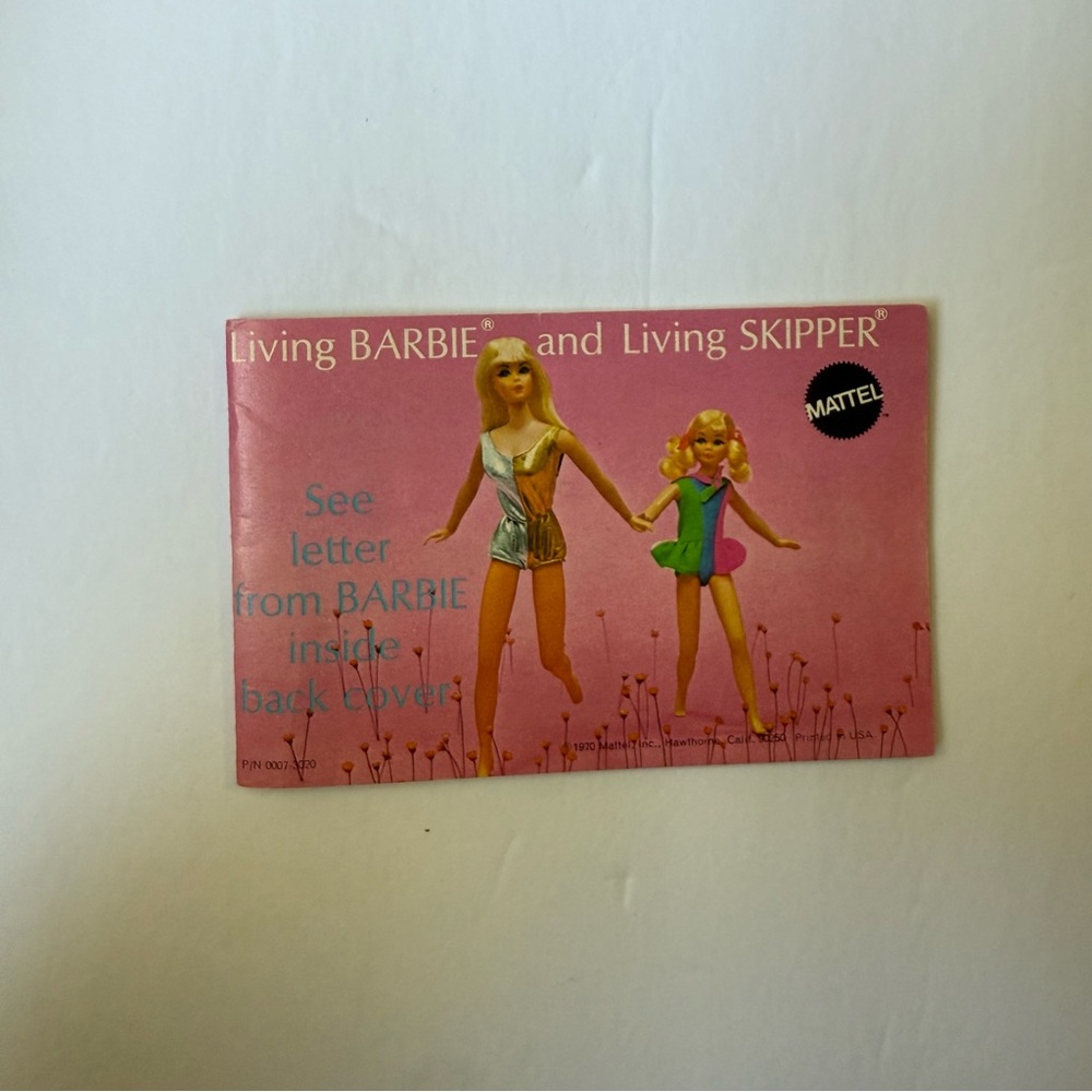Vintage Living Barbie & Skipper booklet, 36 pages, 1970, Mattel, Barbie Fan Club